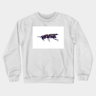 Wasp Bee Insect Illustration Crewneck Sweatshirt